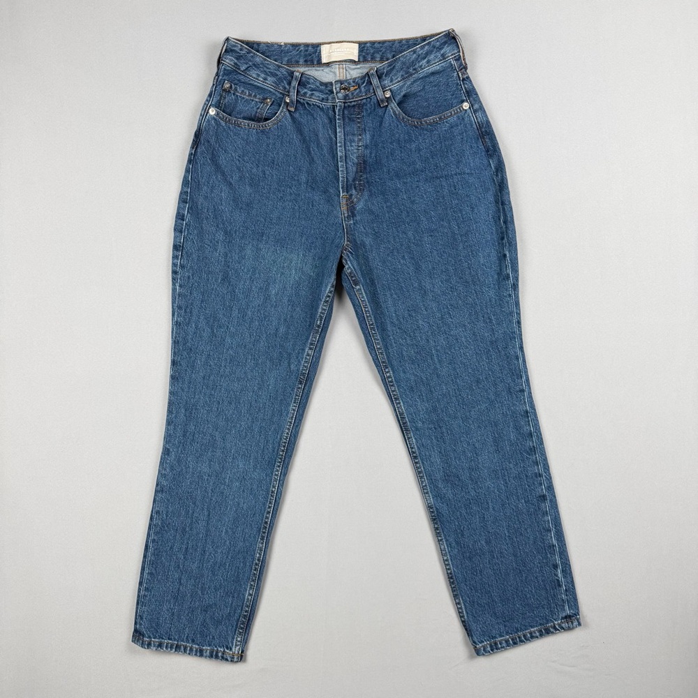 Everlane Curvy 90’s Cheeky Straight Crop Jeans High Rise Size 30